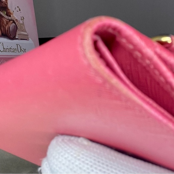 Prada Saffiano Leather Compct Bar Flap Wallet - Picture 7 of 12